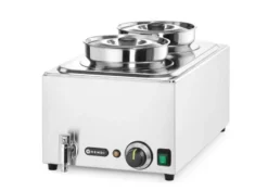 Hendi Bain-Marie-Set Ranger 2 x 4 L mit Ablasshahn, inkl. Deckel