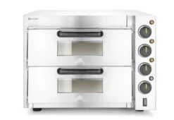 Hendi Doppeldeck-Pizzaofen 3000W, Silber, 230V/3000W, 585x625x(H)439mm