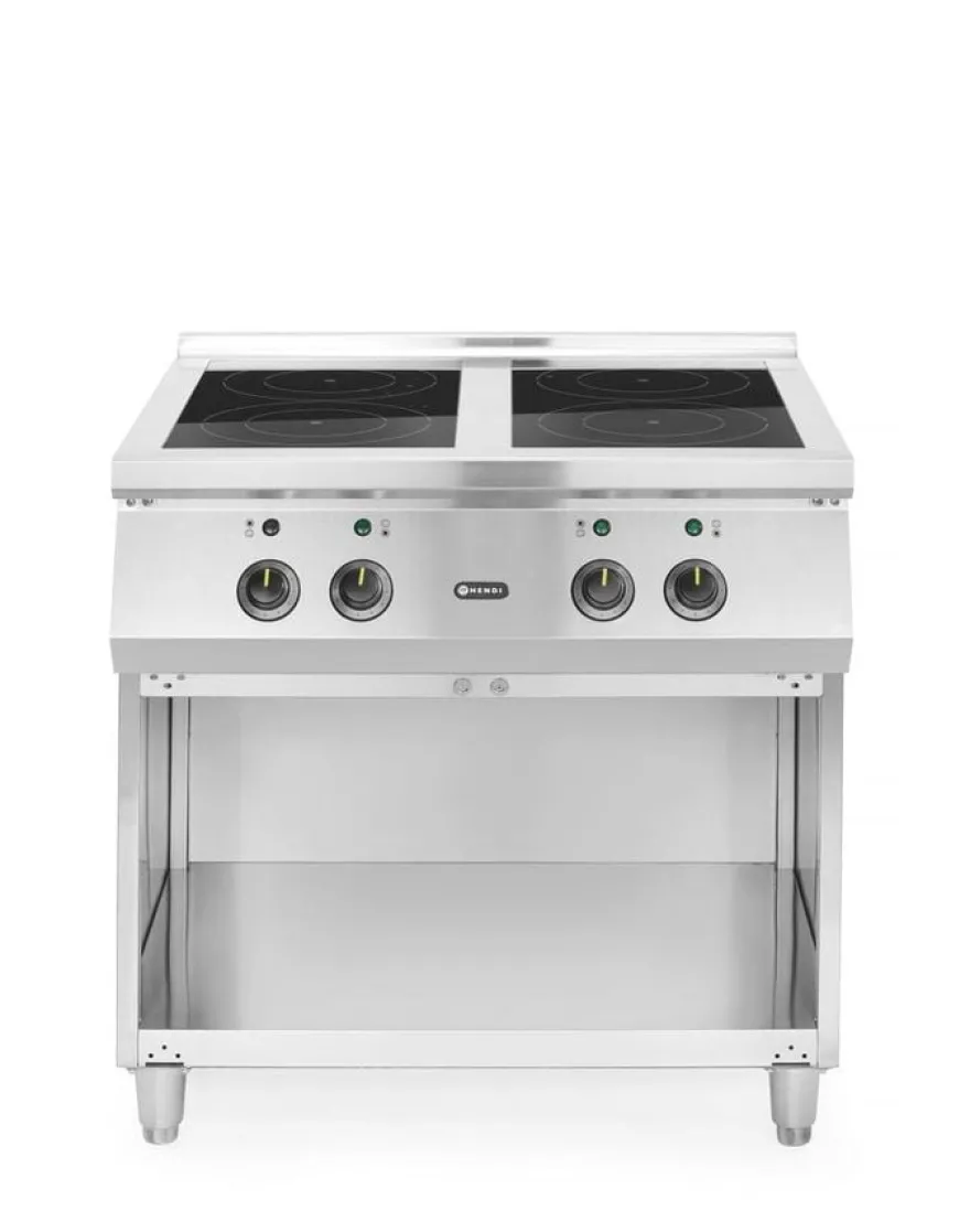 Hendi 4-flammiger Induktionsherd, 400V/17000W, 800x720x(H)854mm