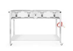 Hendi Gasgrill Grill-Master Quattro, 4 Brenner, fahrbar
