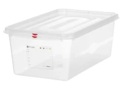 Hendi GN-Behälter mit Deckel und HACCP-Clips, GN 1/1, 200 mm, 28 L, PP