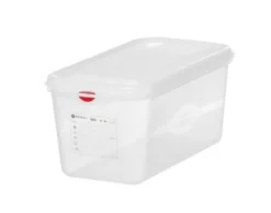 Hendi GN-Behälter mit Deckel und HACCP-Clips, GN 1/3, 150 mm, 6 L, PP