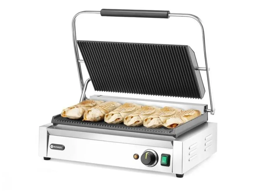 Hendi Kontakt-Grill Panini XL, 230V/2700W, 548x464x(H)231mm