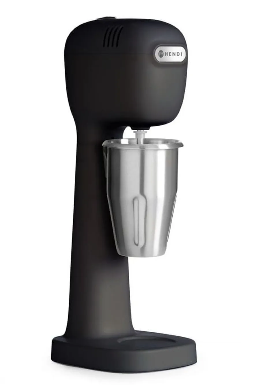 Hendi Milkshake Mixer BPA-frei - Design by Bronwasser, Schwarz, 230V/400W, 170x210x(H)485mm