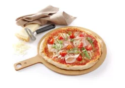Hendi Pizzabrett mit Griff, Ø 356x(H)6mm