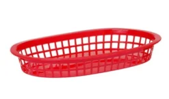 Hendi Servierkörbe im Fastfood-Stil, Rot, 6 Stk., 275x175x(H)38mm