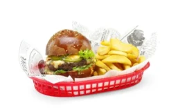 Hendi Servierkörbe im Fastfood-Stil, Rot, 6 Stk., 275x175x(H)38mm