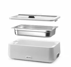 Hendi UNIQ Chafing Dish, Weiß, 220-240V/700W, 607x402x(H)245mm