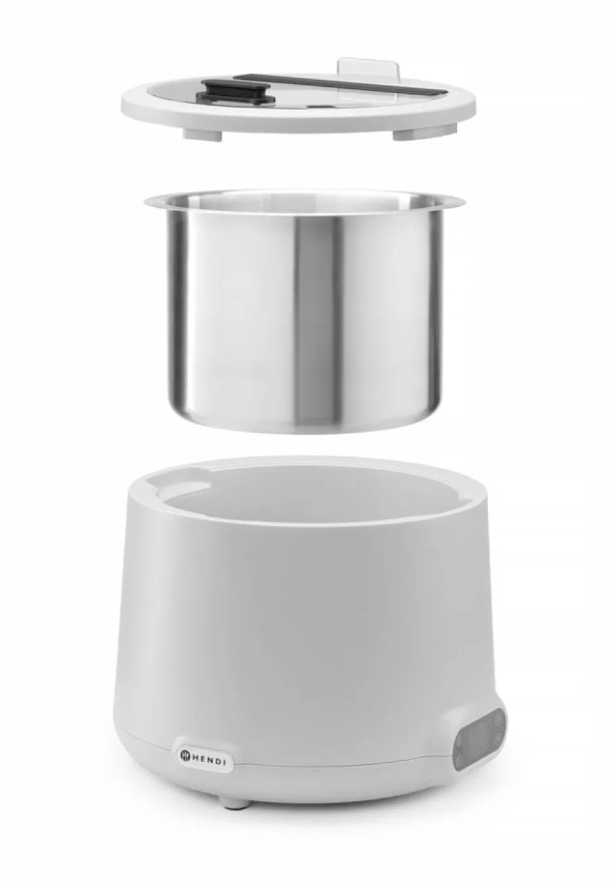 Hendi UNIQ Suppenkessel, 8L, Weiß, 220-240V/500W, Ø 365x(H)325mm