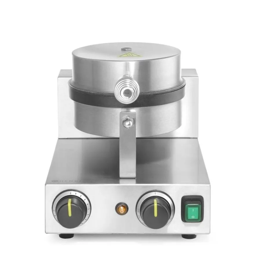 Hendi Waffeleisen rund, 230V/1000W, 250x491x(H)285mm