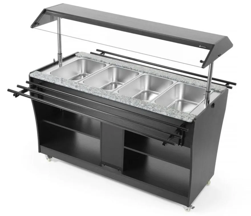 Hendi Warmbuffet , 4 x GN 1/1, fahrbar