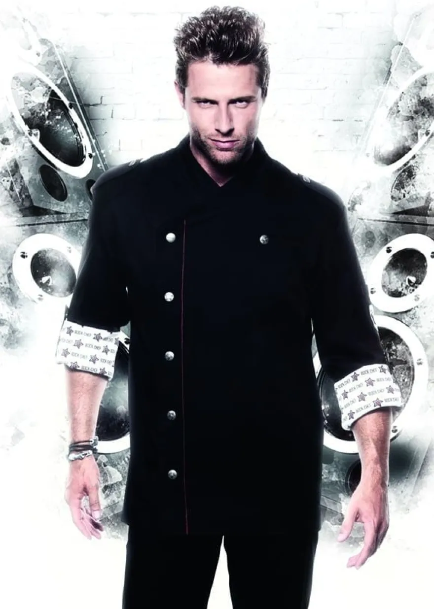 Herrenkochjacke ROCK CHEF®, schwarz, Größe: 54