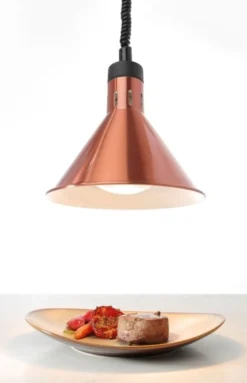 Höhenverstellbare Wärmelampe, konisch - Silber
