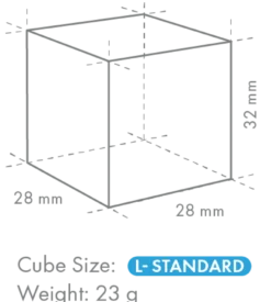 Hoshizaki Volleiswürfelbereiter FlexiCube IM-130PE-F 120 kg/24h mit 50 kg Vorratsbehälter, mit Ablaufpumpe