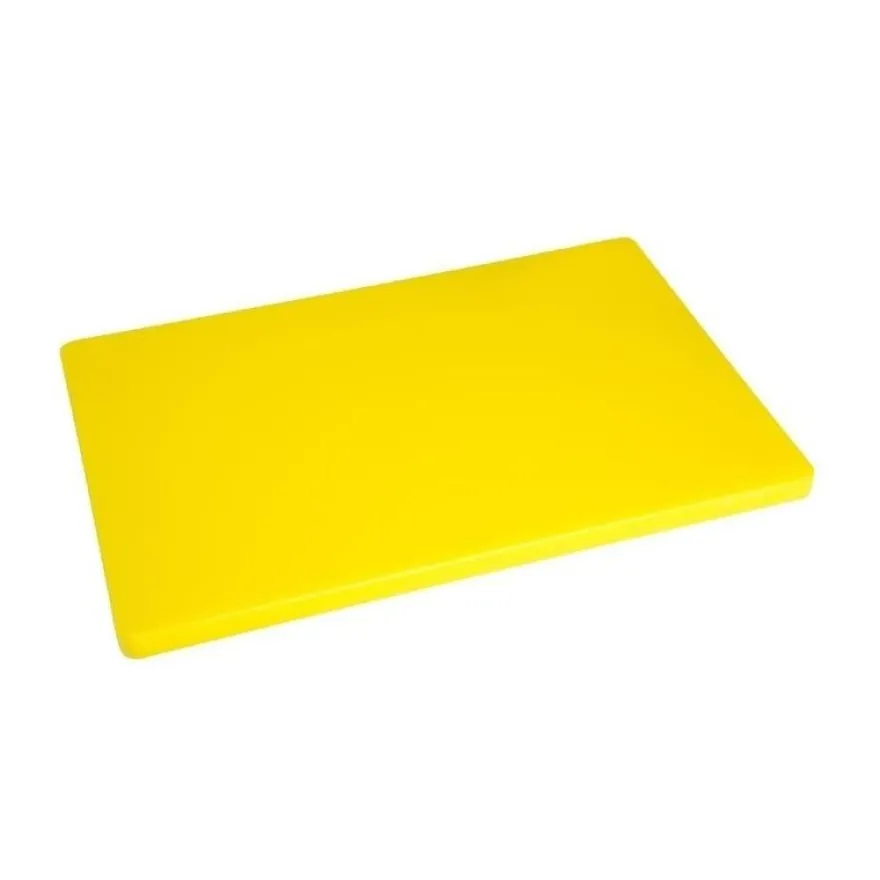 Hygiplas LDPE extra dickes Schneidebrett gelb 600x450x20 mm