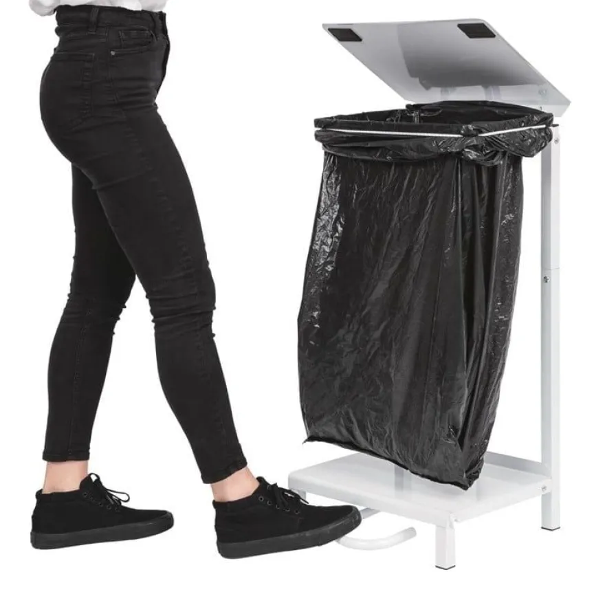 Jantex Abfallsackhalter weiß