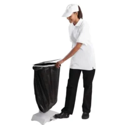 Jantex Abfallsackhalter weiß