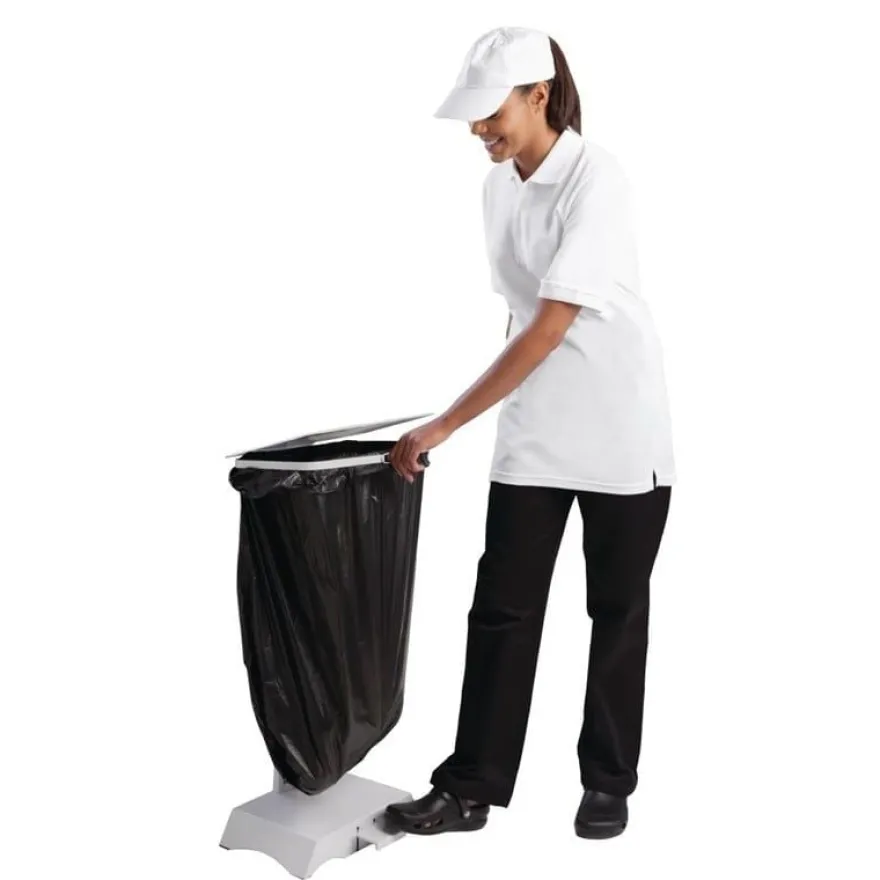 Jantex Abfallsackhalter weiß