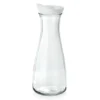 Karaffe mit Deckel, 1,0 ltr., weiß, Ø 6,7 cm, Glas