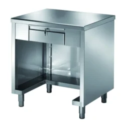 Kassentisch PROFI 3-seitig geschlossen mit verschließbare Schublade 1000x700x890