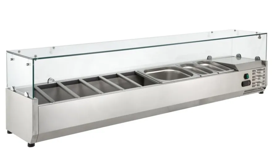 Kühlaufsatz ECO 5 x GN 1/4 mit Glasaufsatz