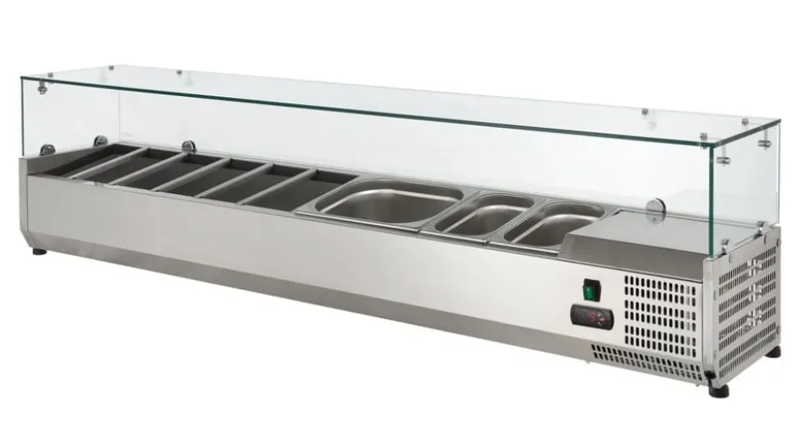 Kühlaufsatz ECO 5 x GN 1/4 mit Glasaufsatz