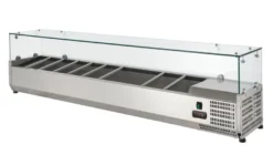 Kühlaufsatz ECO 9 x GN 1/4 mit Glasaufsatz 1800 mm