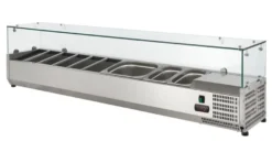 Kühlaufsatz ECO 9 x GN 1/4 mit Glasaufsatz 1800 mm