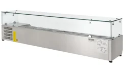 Kühlaufsatz ECO 9 x GN 1/4 mit Glasaufsatz 1800 mm