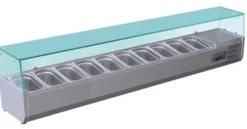 Kühlaufsatz Polar 10 x GN 1/4 mit Glasaufsatz