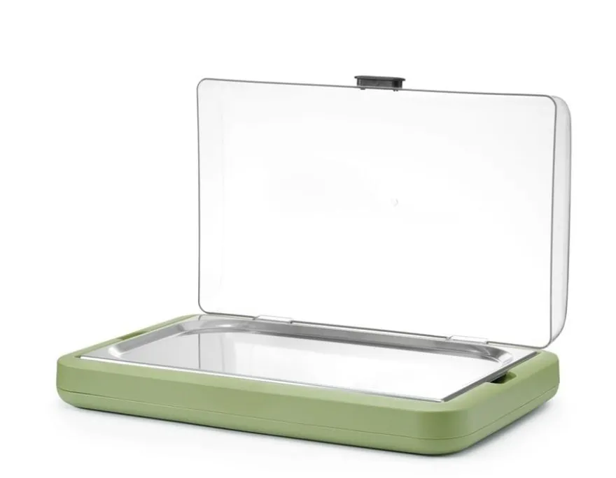 Kühldisplay UNIQ, HENDI, designed by Robert Bronwasser, GN 1/1, Grün, 593x389x(H)147mm