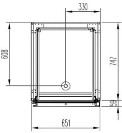 Kühlschrank Profi 700 GN 2/1 - mit 2 Halbtüren