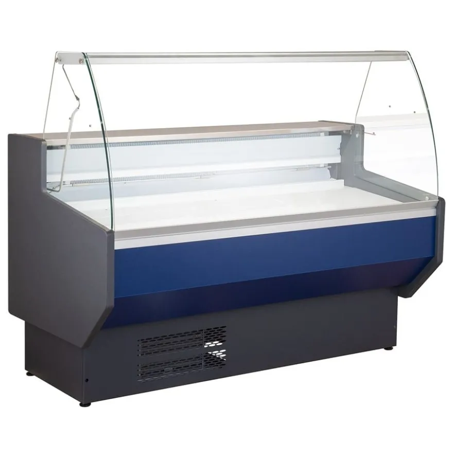 Kühltheke PROFI 100 - rundes Frontglas, 1050 mm, mit LED-Beleuchtung