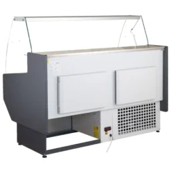 Kühltheke PROFI 200 - rundes Frontglas, 2025 mm, mit LED-Beleuchtung