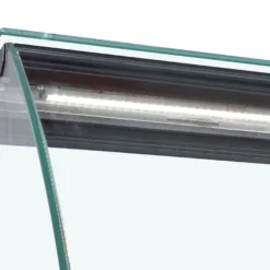 Kühltheke RHEA 1340 mm schwarz, LED-Beleuchtung, gekühlter Unterbau