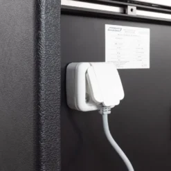 Kühltheke RHEA 1340 mm schwarz, LED-Beleuchtung, gekühlter Unterbau