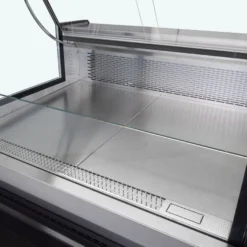 Kühltheke TITAN 1935 mm schwarz, LED-Beleuchtung, gekühlter Unterbau