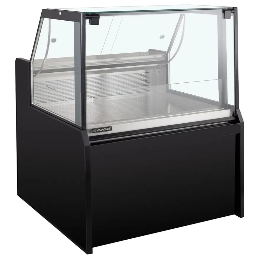 Kühltheke TITAN 1935 mm schwarz, LED-Beleuchtung, gekühlter Unterbau