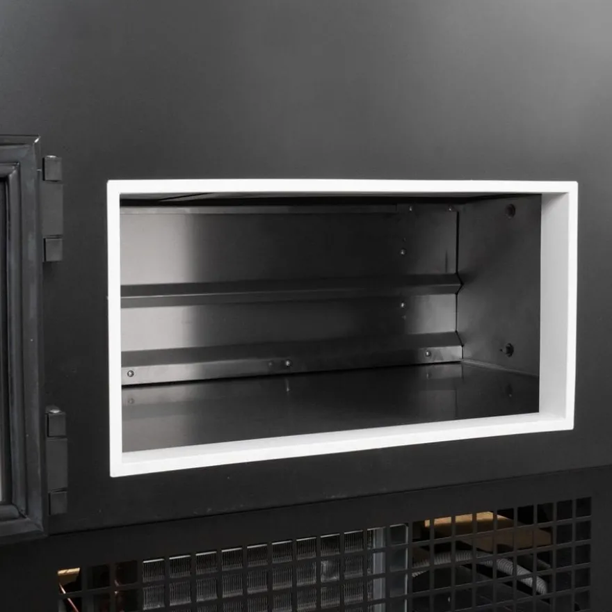 Kühltheke TITAN 1935 mm schwarz, LED-Beleuchtung, gekühlter Unterbau