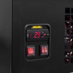 Kühltheke TITAN 997 mm schwarz, LED-Beleuchtung, gekühlter Unterbau