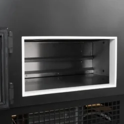 Kühltheke TITAN 997 mm schwarz, LED-Beleuchtung, gekühlter Unterbau