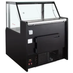 Kühltheke TITAN 997 mm schwarz, LED-Beleuchtung, gekühlter Unterbau