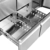 Kühltisch ECO 1/4 mit Aufkantung - GN 1/1