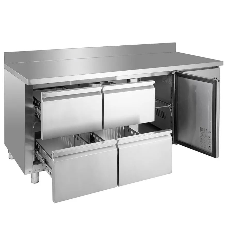 Kühltisch ECO 1/4 mit Aufkantung - GN 1/1