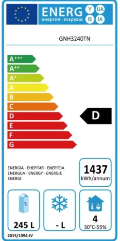 Kühltisch ECO 1/4 mit Aufkantung - GN 1/1
