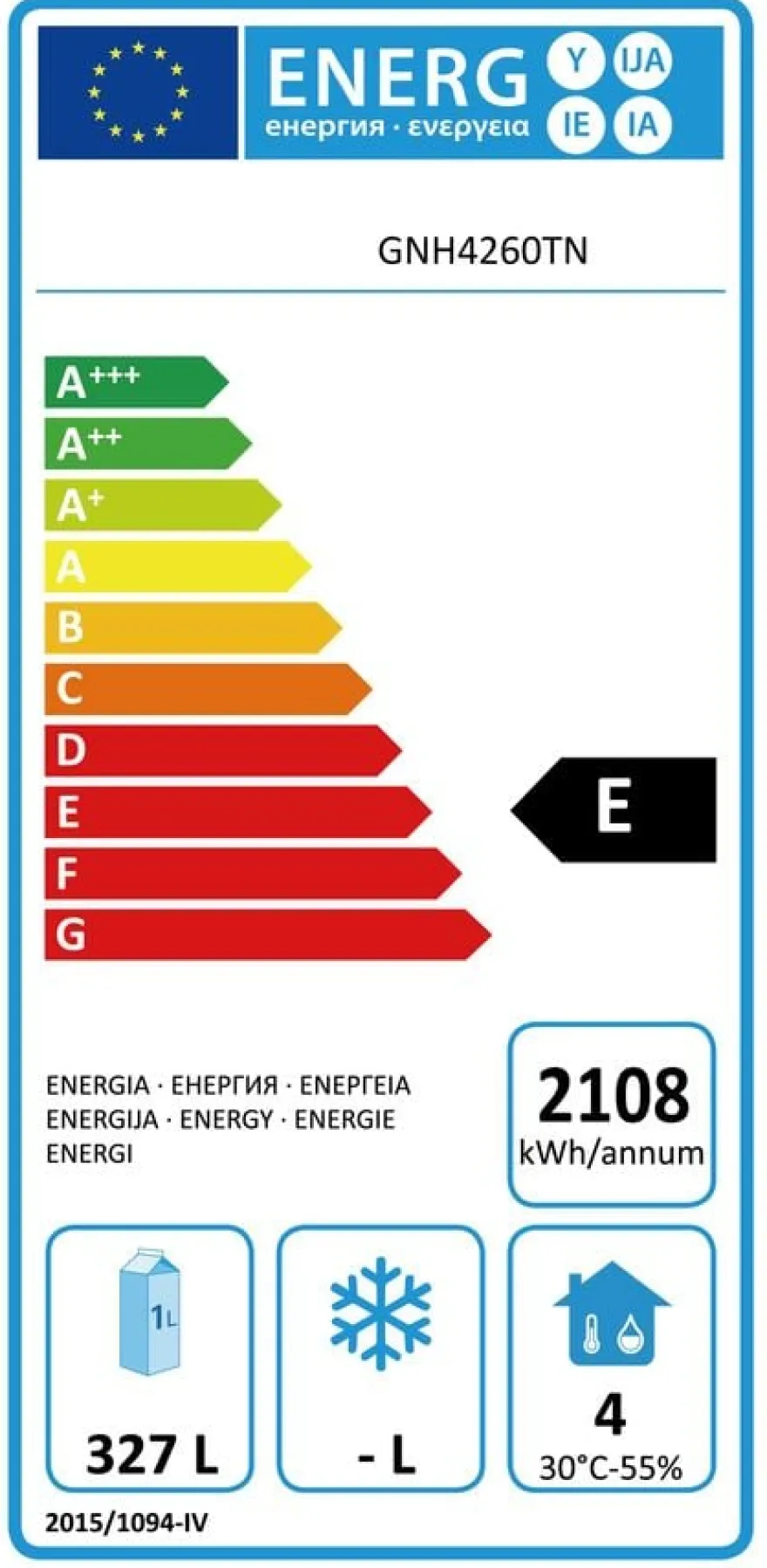 Kühltisch ECO 1/6 mit Aufkantung - GN 1/1