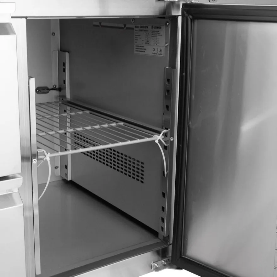 Kühltisch ECO 1/6 mit Aufkantung - GN 1/1