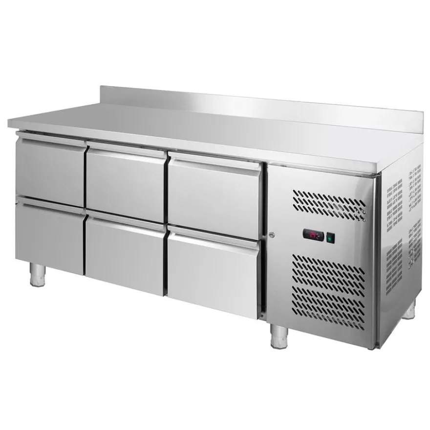 Kühltisch ECO 0/6 mit Aufkantung - GN 1/1