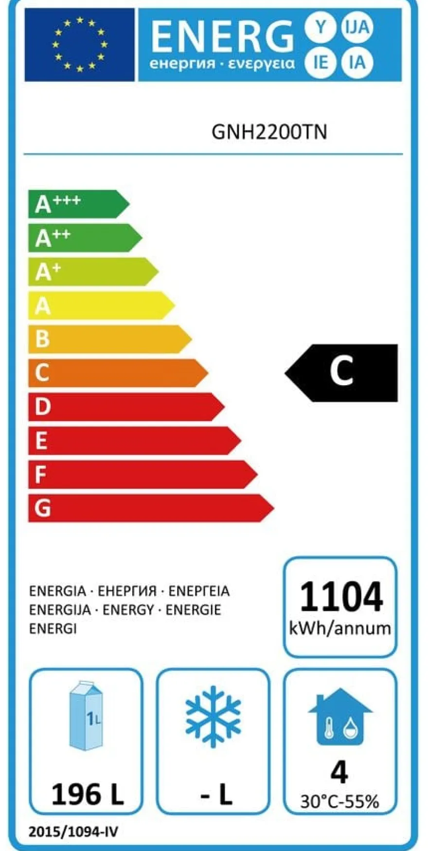Kühltisch ECO 2/0 mit Aufkantung - GN 1/1