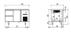Kühltisch Profi 1/2 Superior - GN 1/1